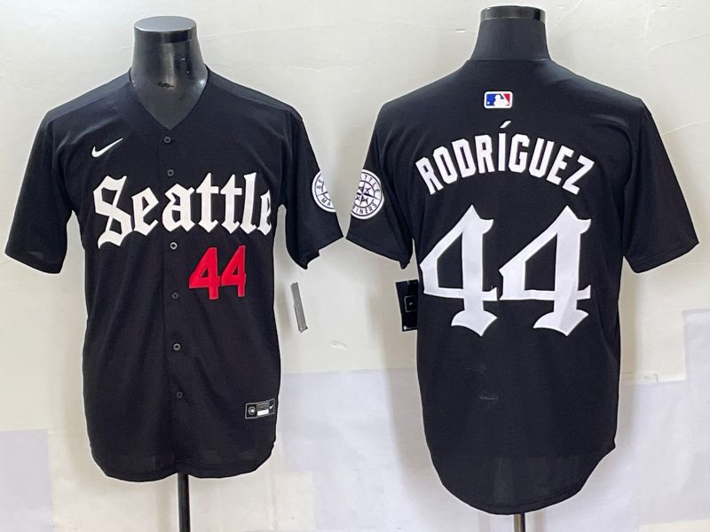 Men 2025 Seattle Mariners #44 Rodriguez Five generations Joint Name Nike MLB Jersey style 6